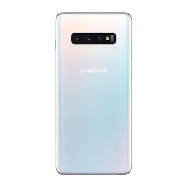 Begagnad Galaxy S10 plus 128GB Prism white - Använt skick (C) Silver