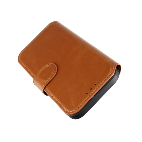 iPhone 15 Plånboksfodral med Magsafe Rvelon - Brun Brun