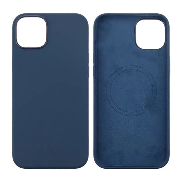 Silikonskal Rvelon MagSafe iPhone 15 Plus - Mörkblå Dark blue