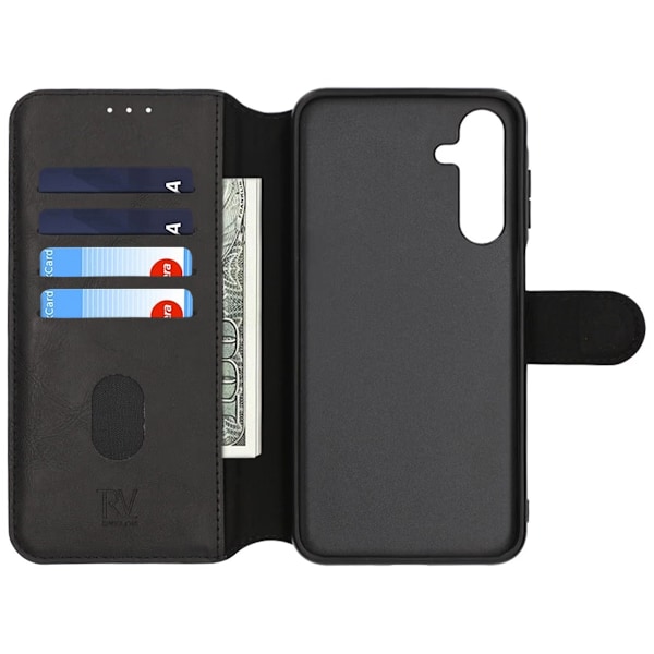 Samsung Galaxy S25 Plånboksfodral Rvelon - Svart Svart