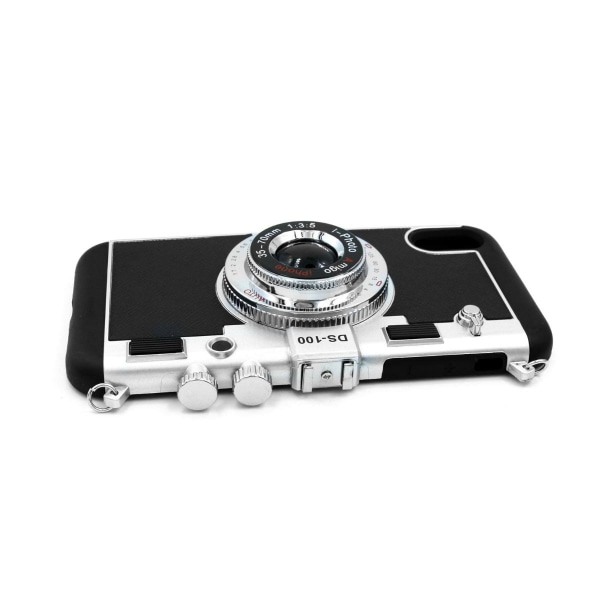 Mobilskal Silikon iPhone XR Kameramotiv - Svart Svart
