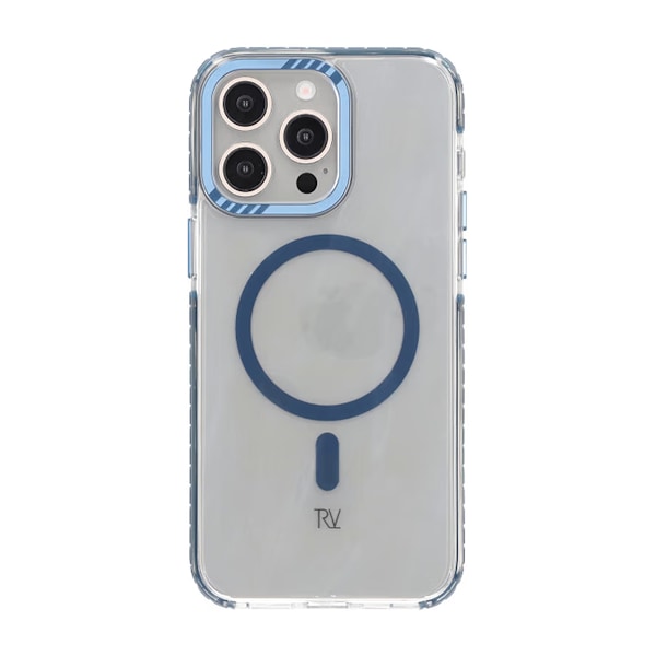 iPhone 15 Pro Max Rvelon Mobilskal Magnet Förstärkt - Blå Blå