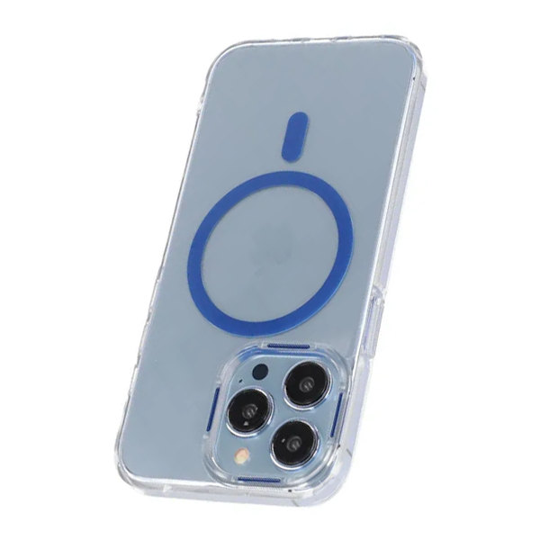 iPhone 13 Pro Max Stöttålig Mobilskal med Magsafe - Blå Blue