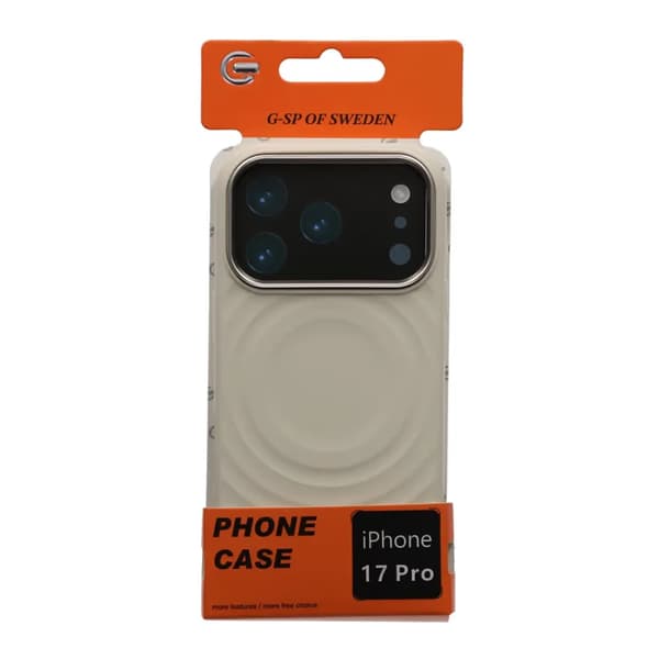 Mobilskal Silikon med Magsafe för iPhone 17 Pro - Beige beige