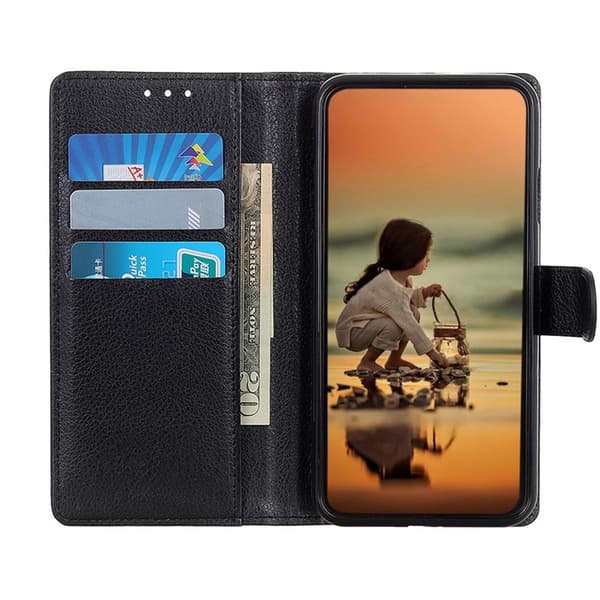 Samsung Galaxy A22 5G Plånboksfodral Magnet Rvelon - Svart Svart