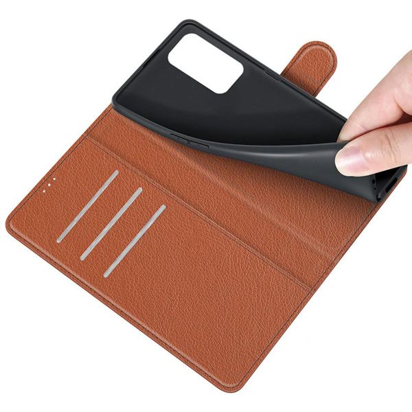 OnePlus Nord 2T Plånboksfodral med Stativ - Brun Brun