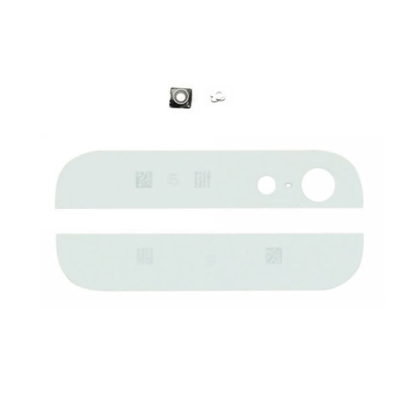 iPhone 5/5S Nedre och Övre Ramglas - Vit Vit