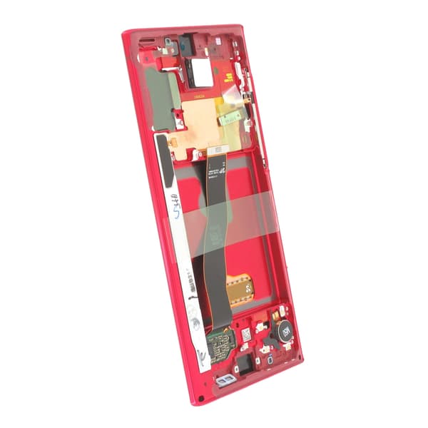 Samsung Galaxy Note 10 Skärm med LCD Display - Röd Red