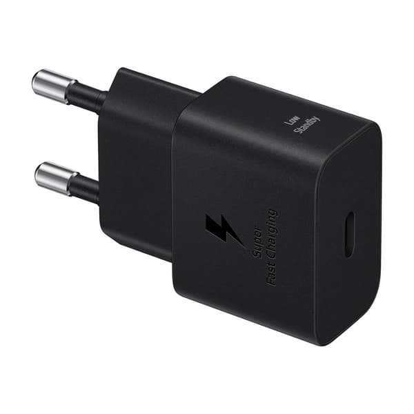 Samsung 25W USB-C GaN Strömadapter med kabel - Svart musta