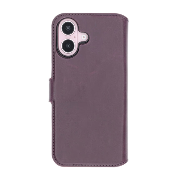 iPhone 16 Plånboksfodral Magnet Rvelon - Lila Lila