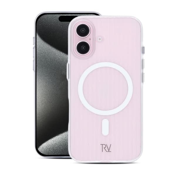 iPhone 16 Mobilskal Korrugerad Magsafe Rvelon - Transparent Transparent