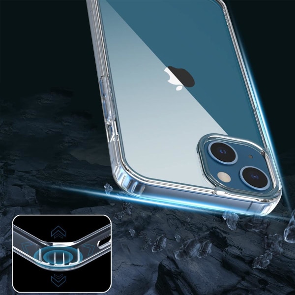 iPhone 14 Plus Stöttåligt Skal Rvelon - Transparent Transparent