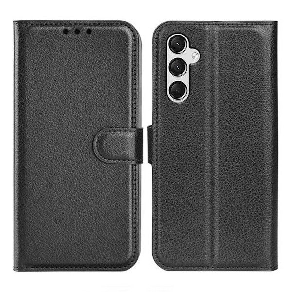 Samsung Galaxy A25 Plånboksfodral med Stativ - Svart Svart