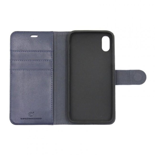 iPhone X/XS Plånboksfodral Magnet Läder med Stativ - Blå Blue