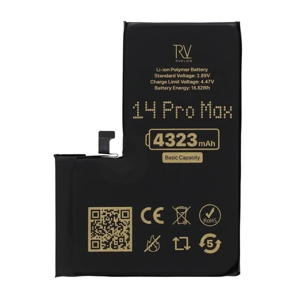 Rvelon Premium-akku iPhone 14 Pro Maxille - 4323mAh