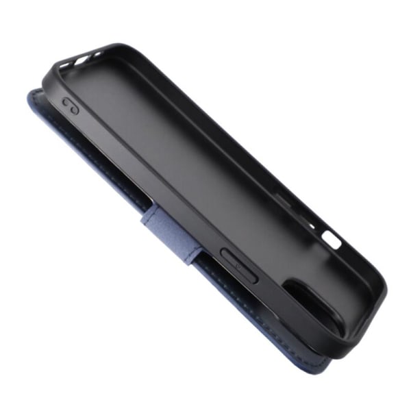 iPhone 15 Plus Plånboksfodral med Magsafe Rvelon - Blå Marinblå