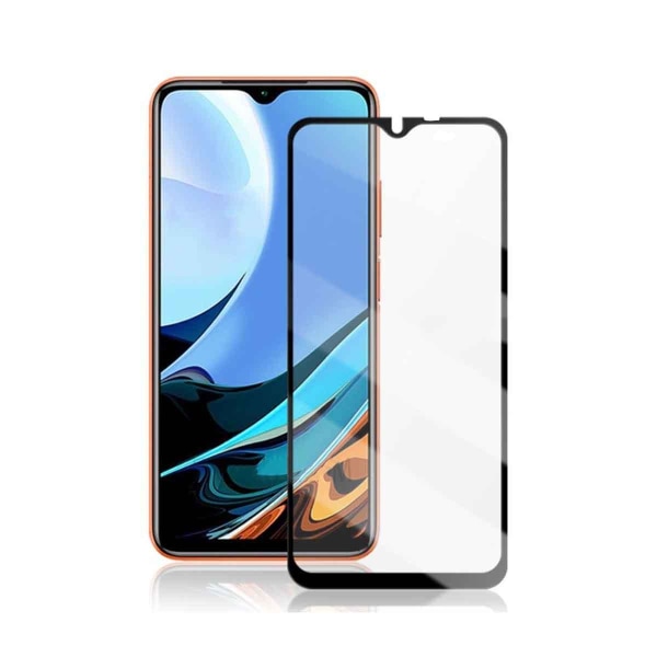 Skärmskydd Xiaomi Redmi 9T - 3D Härdat Glas Svart Black