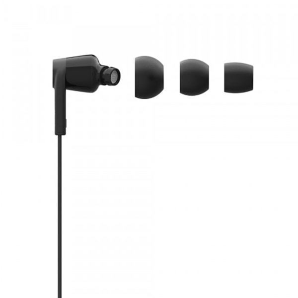 Belkin Rockstar Hörlurar med USB C - Svart Black