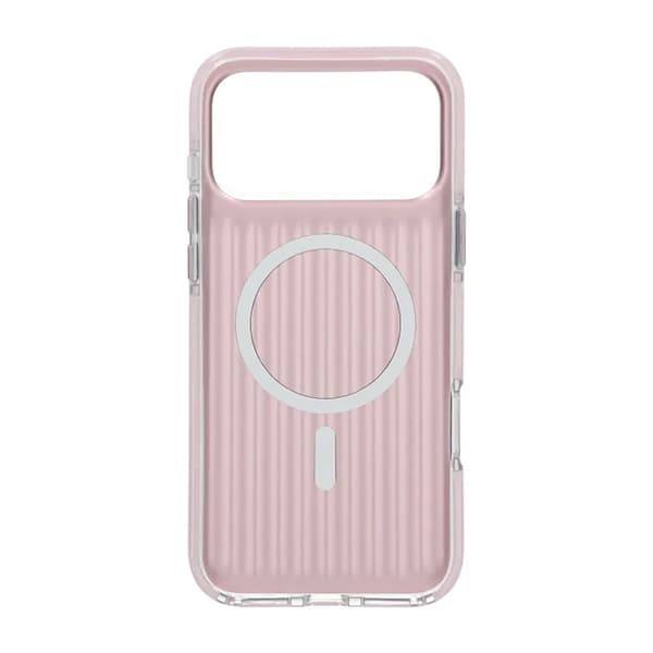 Mobilskal Korrugerad Magsafe för iPhone 17 Pro Max - Rosa Rosa