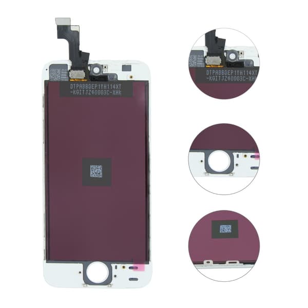 iPhone 5S/SE LCD Skärm AAA Premium - Vit Vit