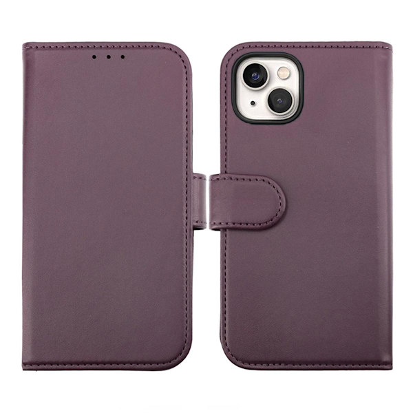iPhone 14 Plus Plånboksfodral Magnet Rvelon - Lila Lila