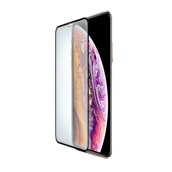Skärmskydd iPhone XS Max/11 Pro Max - 3D Härdat Glas Svart Svart