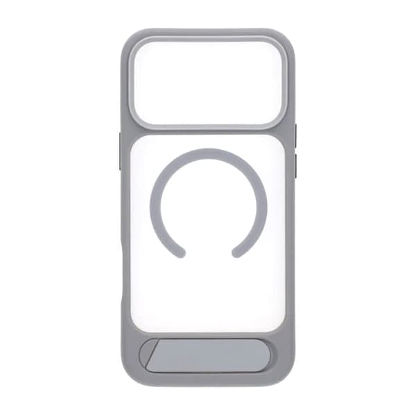 MagSafe-kuori jalustalla iPhone 17 Pro Maxille - Harmaa harmaa