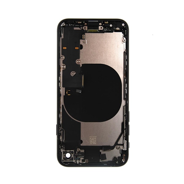 iPhone SE 2020 Baksida med Komplett Ram - Svart Svart