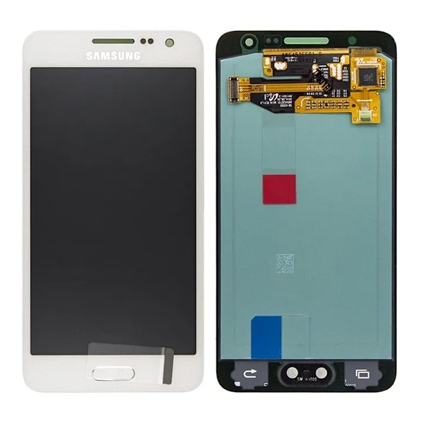 Samsung Galaxy A3 (SM-A300F) Skärm med LCD Display Original - Vit Vit