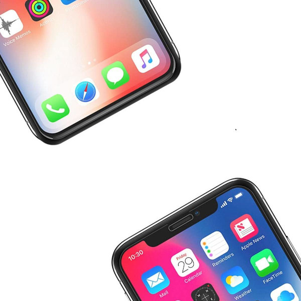 Skärmskydd iPhone X/XS/11 Pro - 3D Härdat Glas Svart (miljö) Black