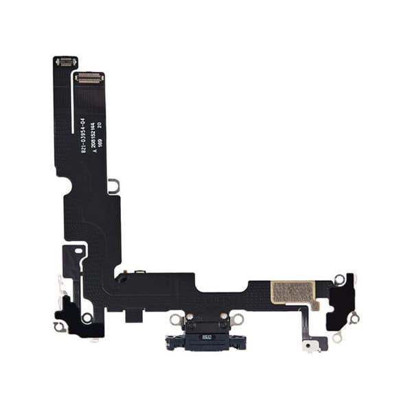 iPhone 14 Plus Laddkontakt med Flexkabel Original - Svart Black
