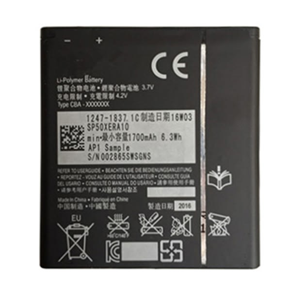 Sony Xperia V Batteri Svart