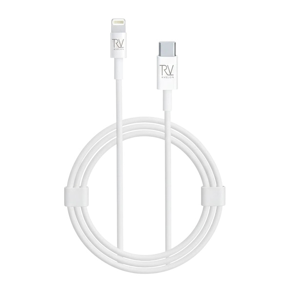 Rvelon USB-C till Lightning Kabel 2m Vit