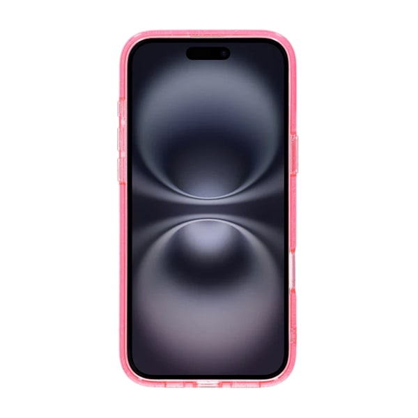 iPhone 16 Plus Rvelon Mobilskal TPU med MagSafe - Glitter Rosa Pink