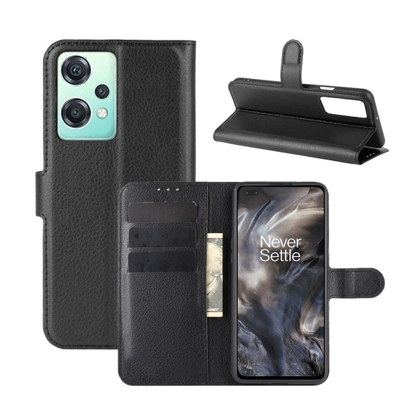 OnePlus Nord CE 2 Lite 5G Plånboksfodral med Stativ - Svart Black