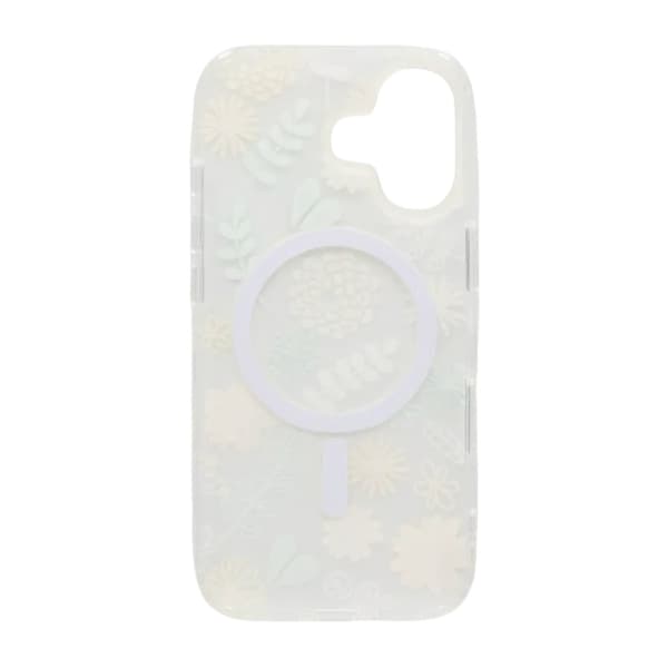 Matt MagSafe-skal med blommor för iPhone 17 - Gul