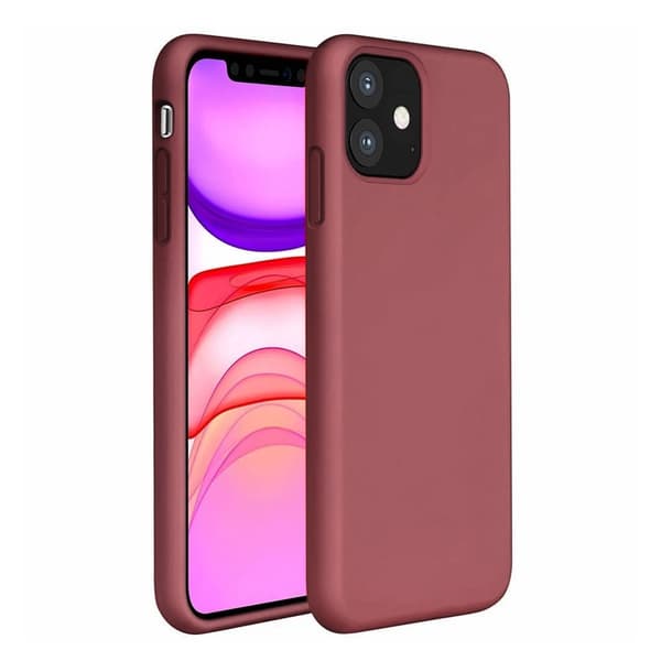 iPhone 11 Silikonskal Rvelon - Vinröd Röd