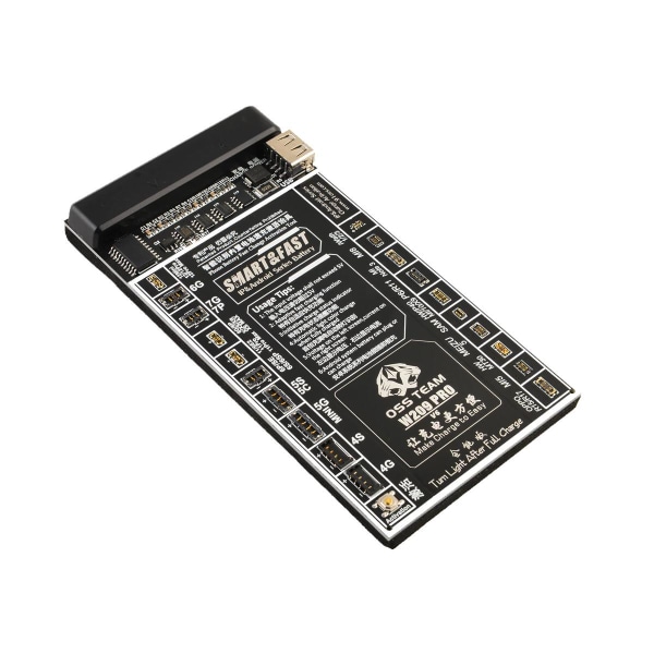 Batteri-aktiveringskort W209 Pro 2-i-1 - iPhone 4-12 Pro Max, Sa musta