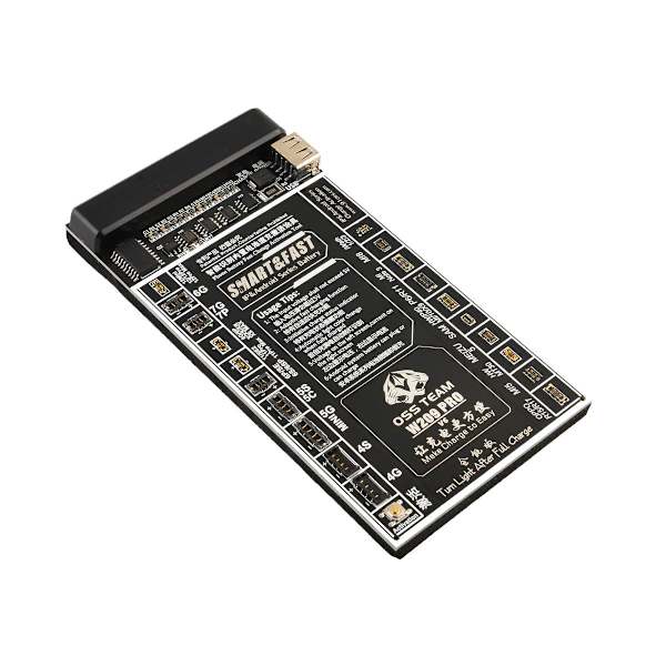 Batteri-aktiveringskort W209 Pro 2-i-1 - iPhone 4-12 Pro Max, Samsung och Xiaomi sort