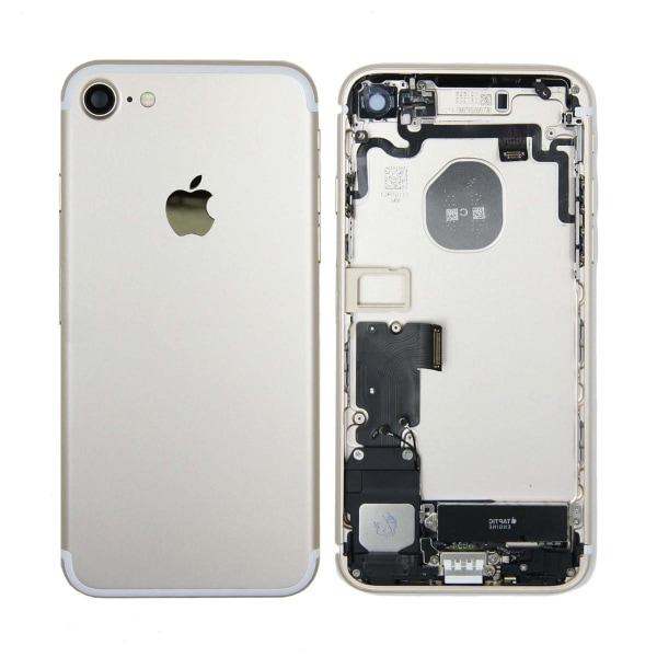 iPhone 7 Baksida med Komplett Ram - Guld Guld