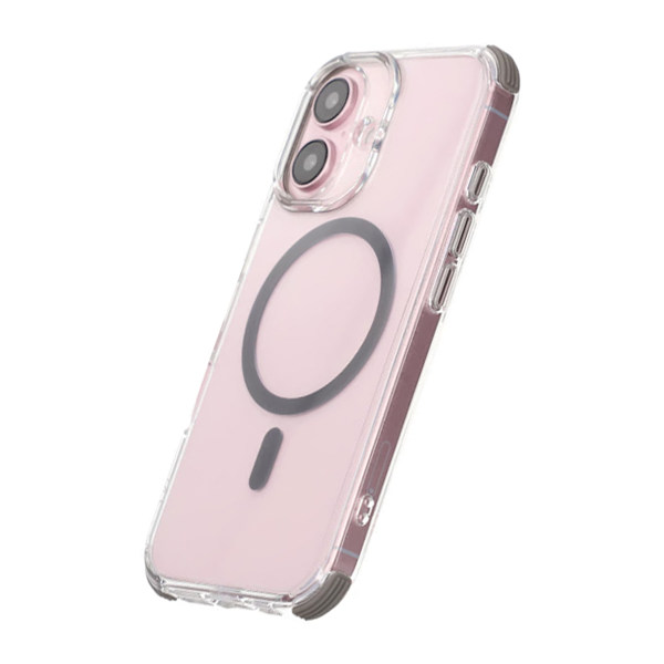 iPhone 16 Rvelon Mobilskal Magnet med Kantskydd - Grå grå