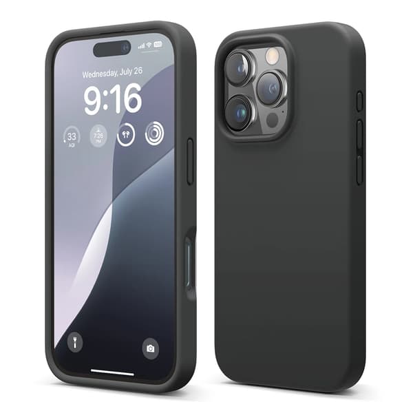 iPhone 16 Pro Max Mobilskal Silikon Rvelon - Svart Svart