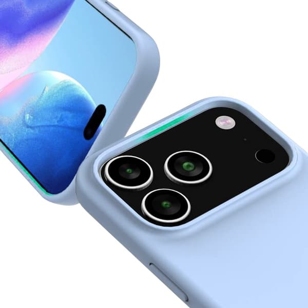 Rvelon Mobilskal Silikon MagSafe för iPhone 17 Pro - Ljusblå blå