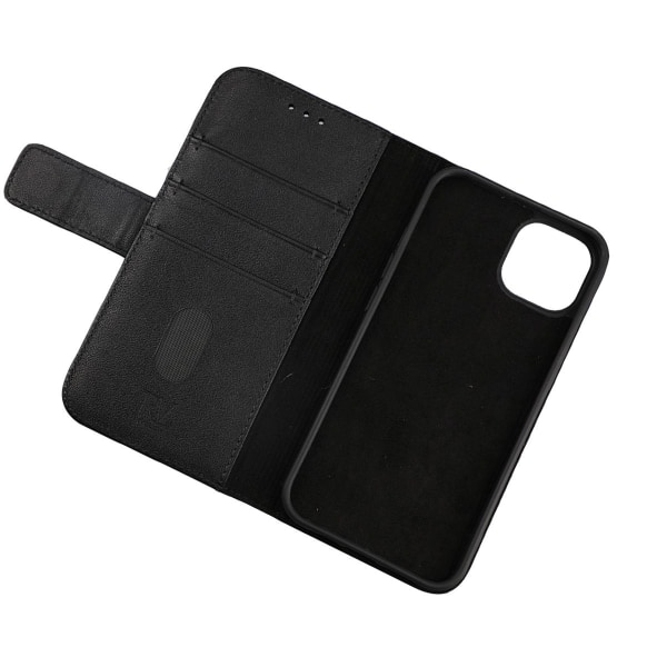 iPhone 13 Plånboksfodral Läder Rvelon - Svart Svart