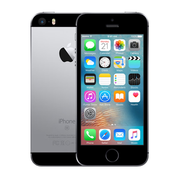 Begagnad iPhone SE 128GB Rymdgrå - Använt skick grå