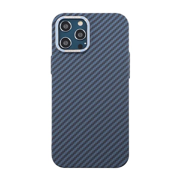 Kolfiber Skal iPhone 12 Pro Max - Blå Blue