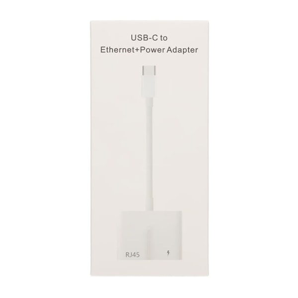 USB-C till Ethernet och Strömadapter