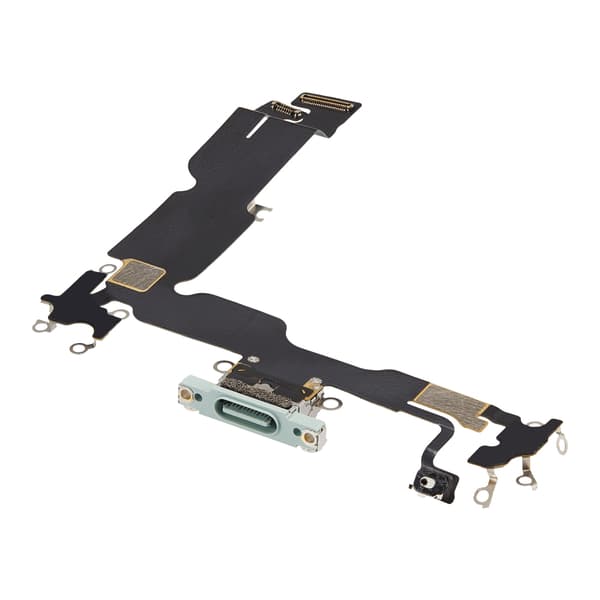 iPhone 15 Plus Laddkontakt med Flexkabel - Grön Grön