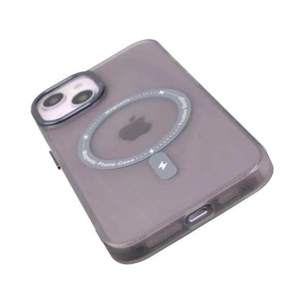 iPhone 14 Plus Mobilskal med MagSafe - Frostat Svart Black