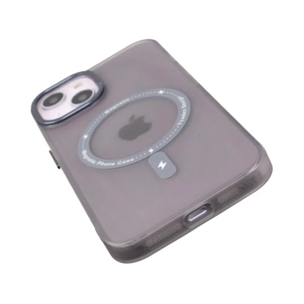 iPhone 14 Plus Mobilskal med MagSafe - Frostat Svart Svart